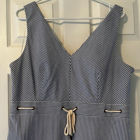 J. Crew blue and white nautical dress. Size 14. EUC! - Picture 2 of 6